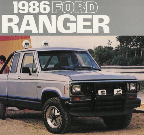 1986 ford ranger pickup brochure -ranger xl-ranger xlt-ranger sxt-4x4