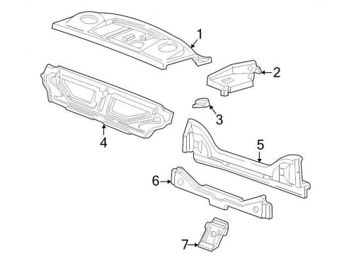 Ford oem package tray 5w7z5446506aa image 1