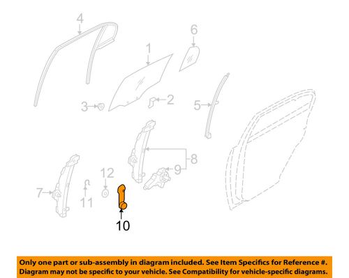 Kia oem 06-11 rio front door-regulator handle 8263022001ru