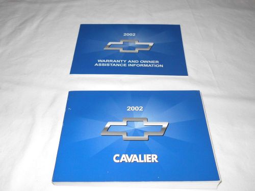 2002 chevrolet cavalier owner manual &amp; warranty assistance guide booklet.free s,