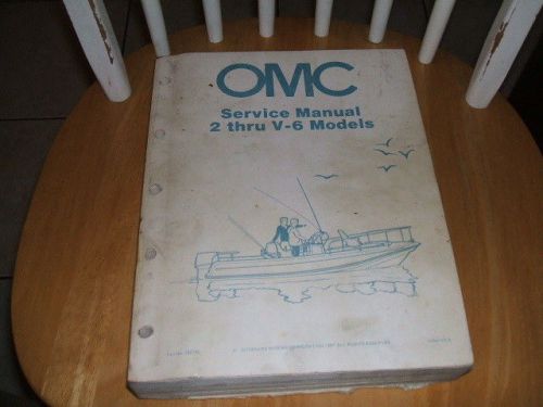 Omc service manual 2 thru v6, 392790