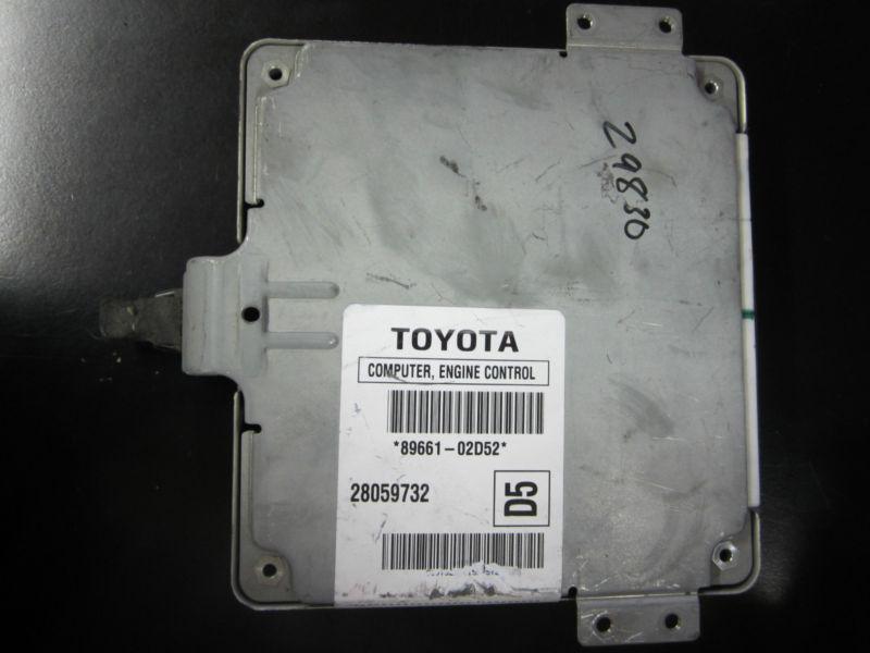 Ecm 89661-02d52 2004-2006 toyota matrix 1.8l 2wd a/t