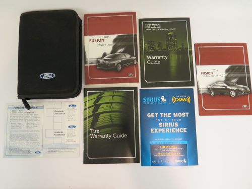 2011 ford fusion owners manual book