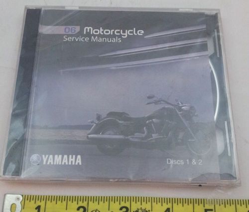 New 06 yamaha motorcycle service manual set repair dvd factory shop catalog oem