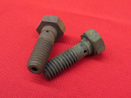 1935-48 ford nos oil filter line banjo bolts (pair) flathead