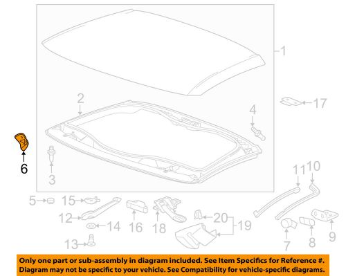 Chevrolet gm oem 14-16 corvette removable top-frame front bracket right 22786812