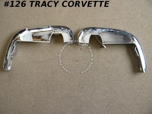 1958 1959 1960 corvette nos 3739385 3739386 nice front bumpers/pr driver quality