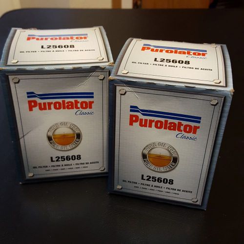 (2) two purolator classic oil filter l25608 - new in box