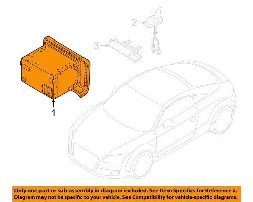 Audi oem 10-15 tt quattro navigation system-display system 8j0035193fx