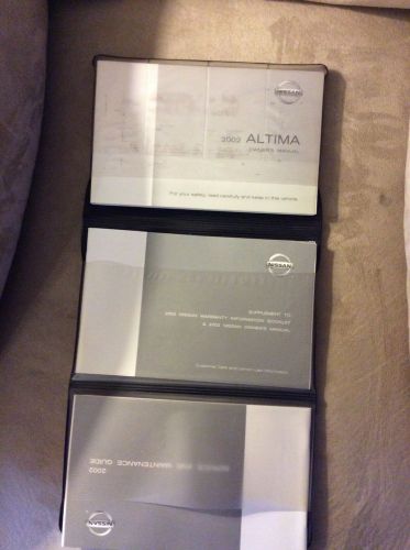 2002 nissan altima owners manual in case