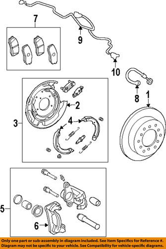 Toyota oem 044660c010 brake pad or shoe, rear/disc brake pad