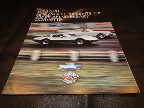 1978 corvette original sales brochure mint