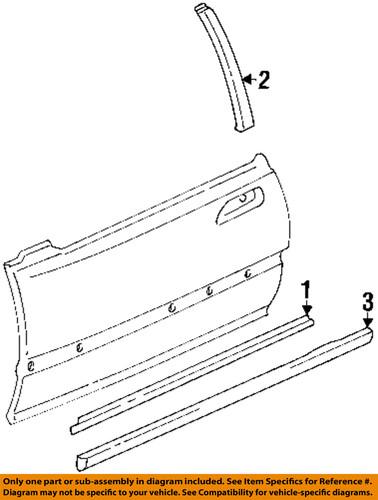 Honda oem 72410sr3003 door-belt weather strip