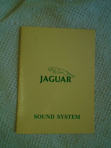 Jaguar owners operating manual for sound system 1970&#039;s??? see photo&#039;s