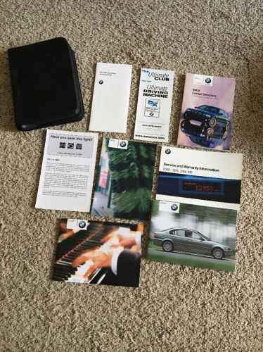 02 2002 bmw e46 320i 325i 325xi 330i 330xi owners manuals drivers books look