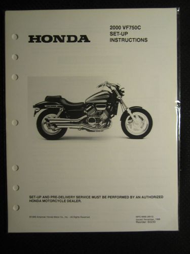 2000 honda vf750c motorcycle dealer set up instruction manual wiring vf 750 c