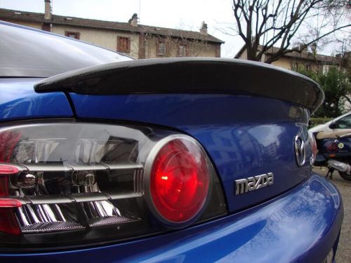 Real carbon fiber mazda 04-10 rx8 rx-8 jdm rear wing trunk spoiler