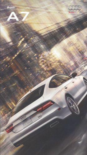 2017 audi a7 - 3.0t/competiton/s7/rs 7 &amp; performance  models  53 page brochure