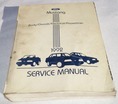 1992 ford mustang gt lx factory service shop manual genuine oem book 40125