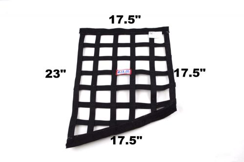 Rjs racing sfi 27.1  black ribbon angle window net 17.5 x 17.5 x 17.5 x 23