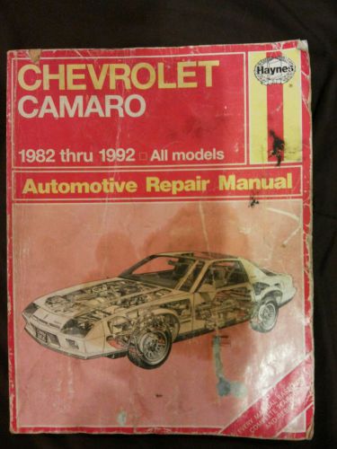 Haynes chevrolet camaro repair manual