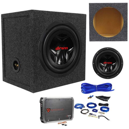 Jvc cs-g1210 12&#034; 1200w sub+sealed box+rxa-t1 1500w 2 channel amplifier+amp kit