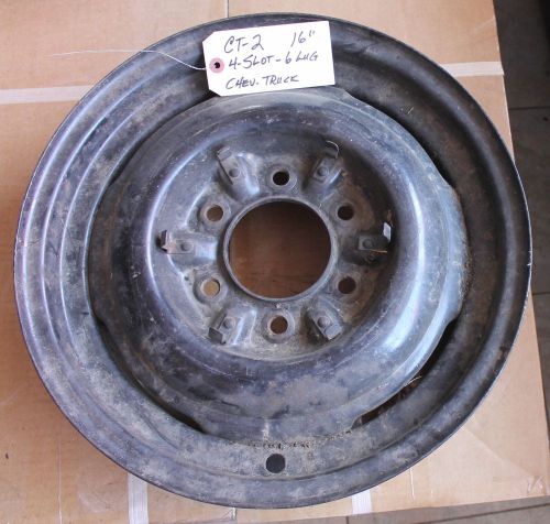 1937 1939 1941 1946 1947 1950 1952 1954 chevy truck 6-lug steel wheel used ct-2