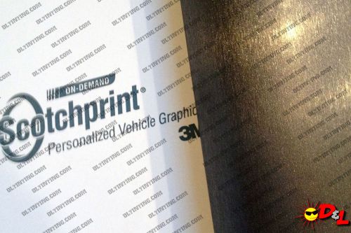 3m scotchprint brushed steel wrap film 24&#034;x24&#034; 4 sq. ft.