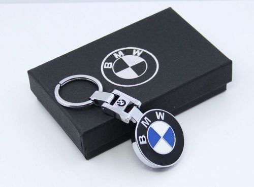 High quality new car metal alloy logo key bmw logo keychain new