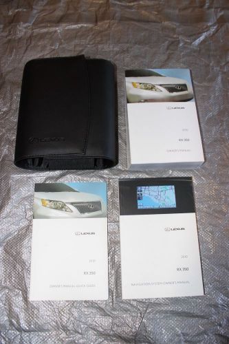 Lexus rx350 2010 owners manuel in original leather case