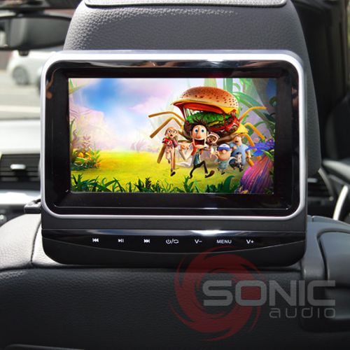 Clip-on plug-and-play 7&#034; car hd headrest dvd player/screen usb/sd audi q3/q5