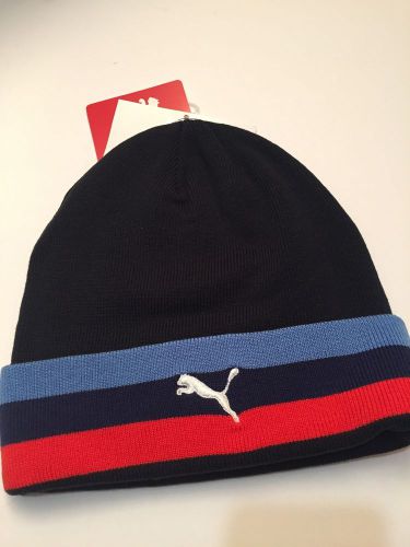 New bmw genuine unisex motorsport knit hat cap blue/white/red one size