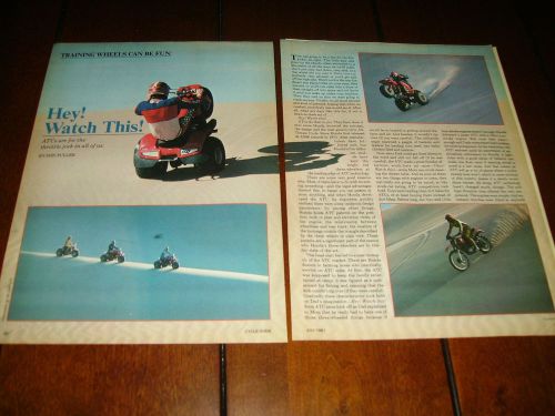 1981 honda atc 250r - atc 185s  - dumont sand dunes ***original article***