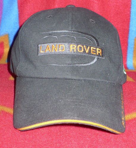 Land rover university baseball cap /  hat embroidery logo (black/ orange)