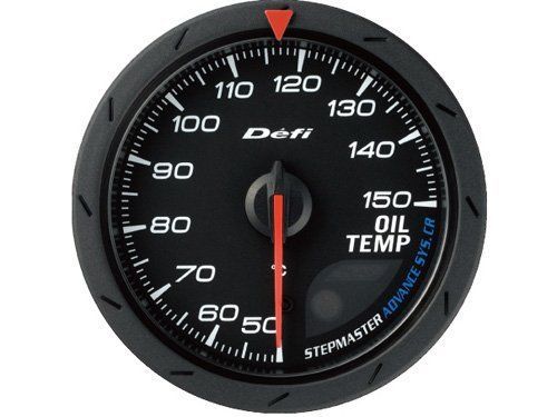 Defi df09102 advance cr gauge black face 60mm oil temp