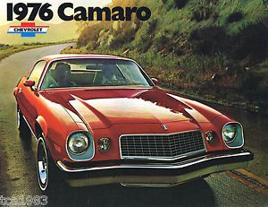 1976 chevy camaro sales brochure / catalog: type lt, rally sport,