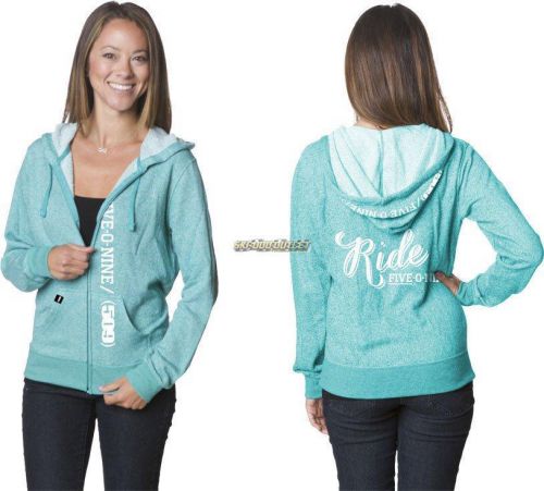 509 women&#039;s five-0-nine zip hoody - teal