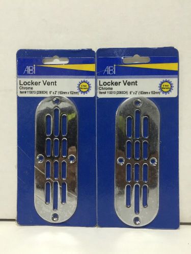 Abi chrome locker vents (pair) item 113013 (2093ch) 6&#034; x 2&#034;