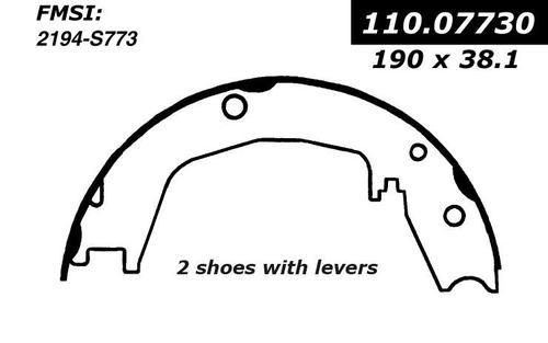 Centric 111.07730 parking brake shoe