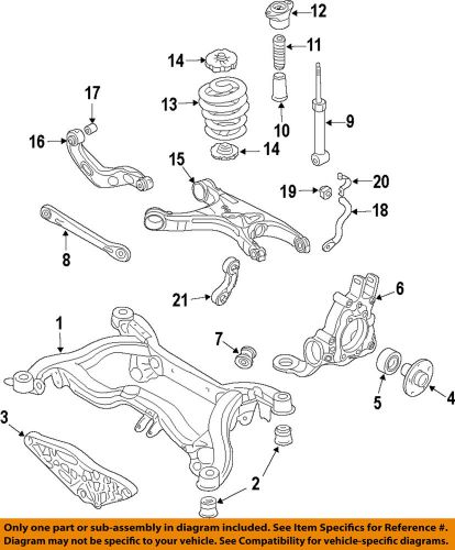 Audi oem 09-16 q5 rear suspension-spring plate 8k0512149c