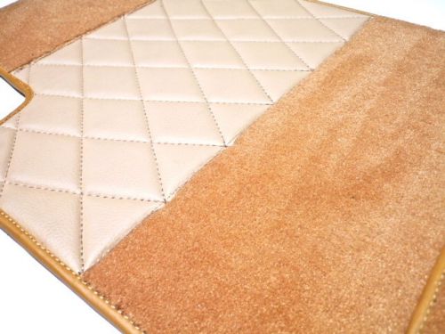 Opel kadett b sedan 1965-1973 full carpet set tan + semi-leather velours