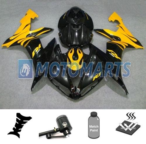 Bundle inj fairing with brake fluid reservoir for yamaha yzf 1000 r1 04 05 06 an