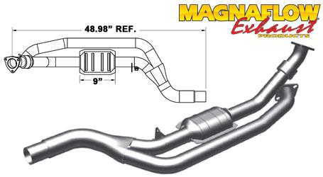 Magnaflow catalytic converter 23481 chevrolet,pontiac camaro,firebird