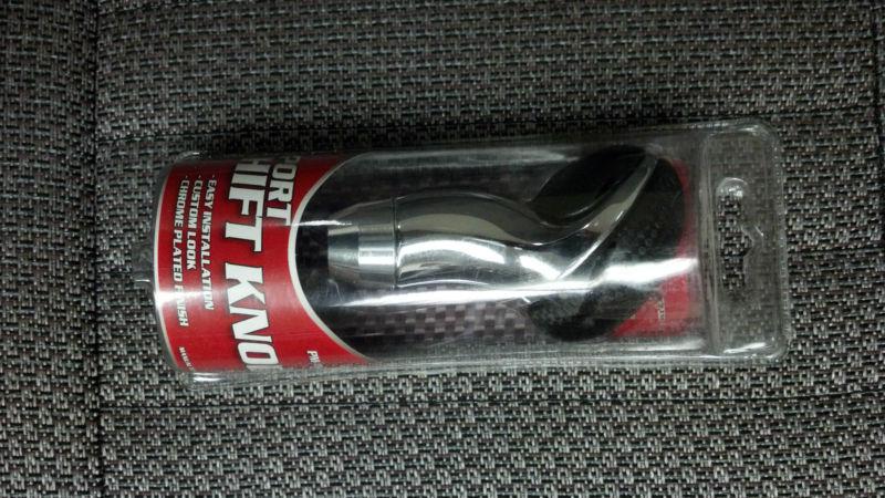 Pilot motorsports sport shift knob carbon fiber look new pm-157ewk