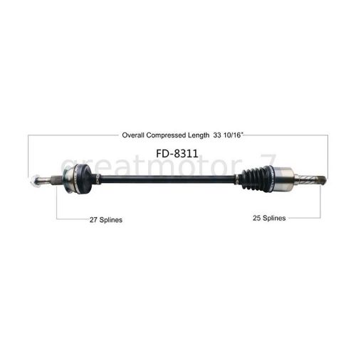 Trakmotive rear cv axle shaft joint for 2015-2017 ford edge