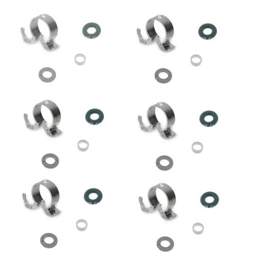 6 sets for lr4 range rover sport 3.0l v6 fuel injector refit retainer seals ]