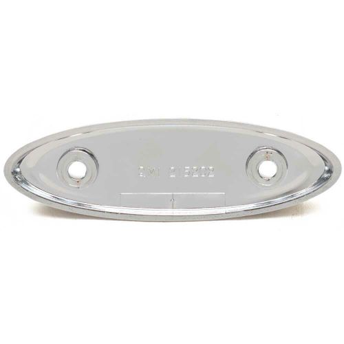 Cruisers boat oval accent plate v2655200 | chrome 4 3/4 x 1 1/2