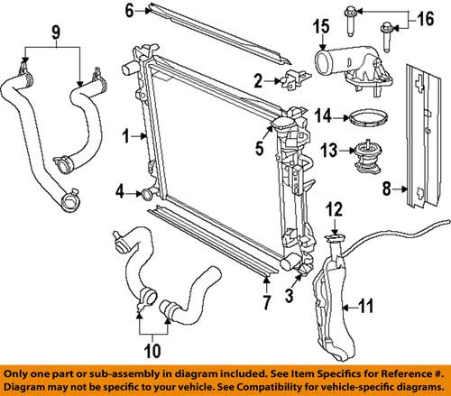 Mopar oem 4677811aa radiator-side seal