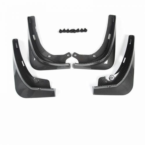 Carbon fiber mud flaps fender splash guards 4pcs for tesla model 3 2017-2023