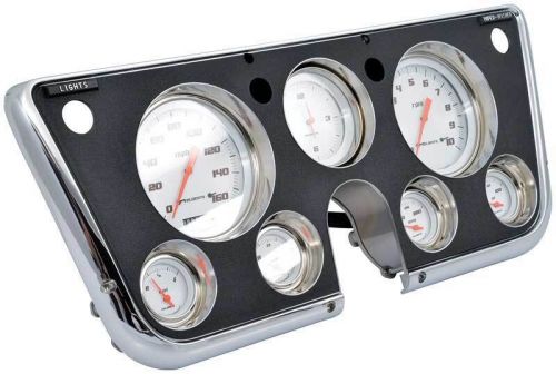 1967-72 chevy truck velocity white series dash gauge assembly